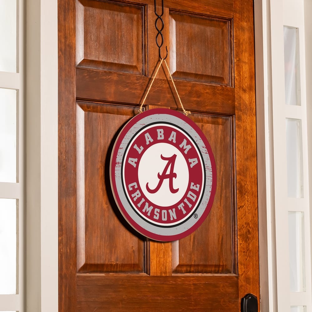 University of Alabama Wooden Door Decor Wall Sign - Multi-Color