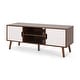 preview thumbnail 13 of 20, Peermont Mid-Century Modern TV Stand with 2 Doors and 2 Shelves by Christopher Knight Home - 47.25" W x 15.50" D x 18.50" H