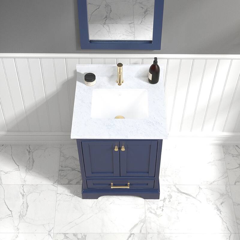 Blossom Copenhagen 24" Bathroom Vanity with Marble Top & Ceramic Sink