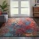 preview thumbnail 59 of 64, Nourison Celestial Abstract Ombre Area Rug 7' 10" x 10' 6" - Blue/Red - Rectangle