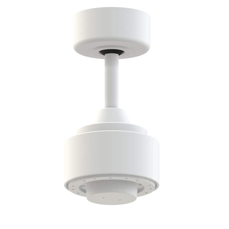 Fanimation TriAire Custom Indoor/Outdoor Smart Ceiling Fan DC Motor with Remote - Matte White - Hardwired