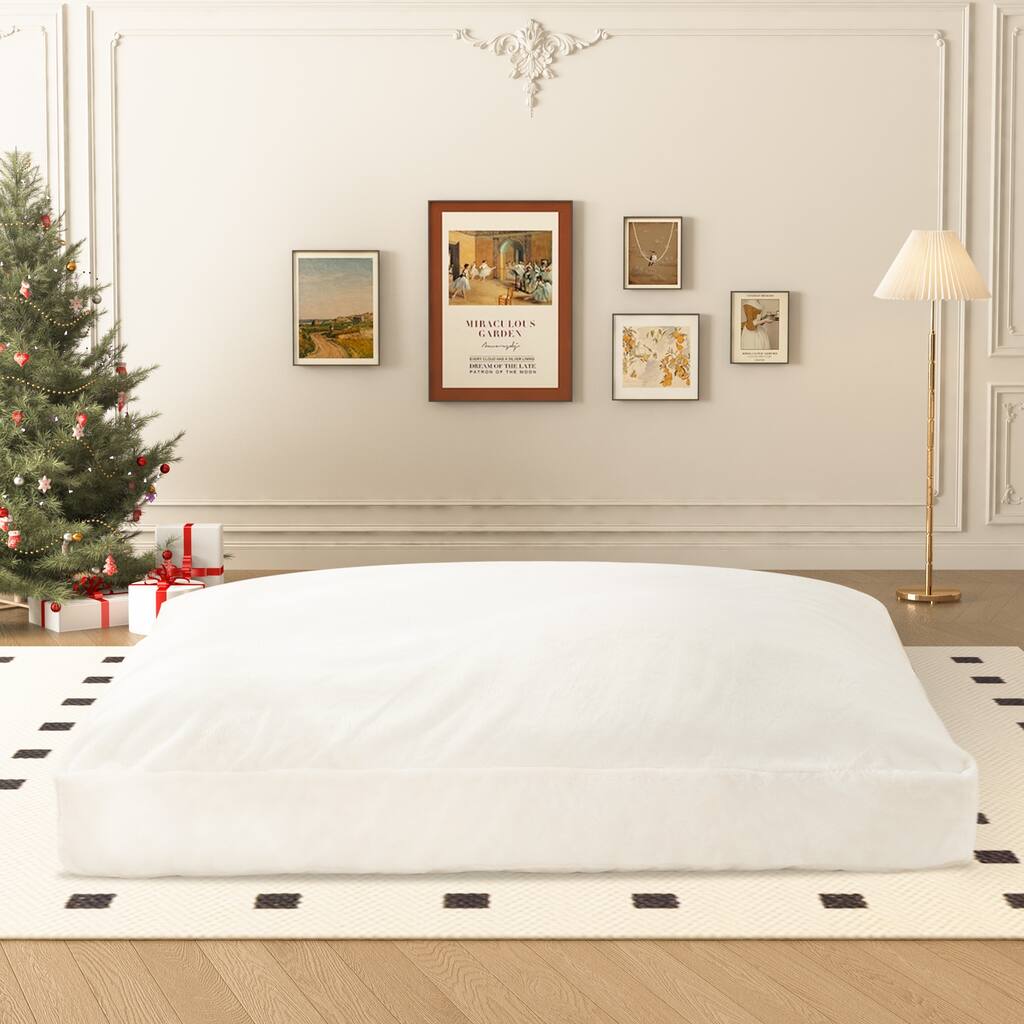 Giant Bean Bag Chair Bed with High Density Foam and Convertible Function, Machine Washable for Home Study and Office