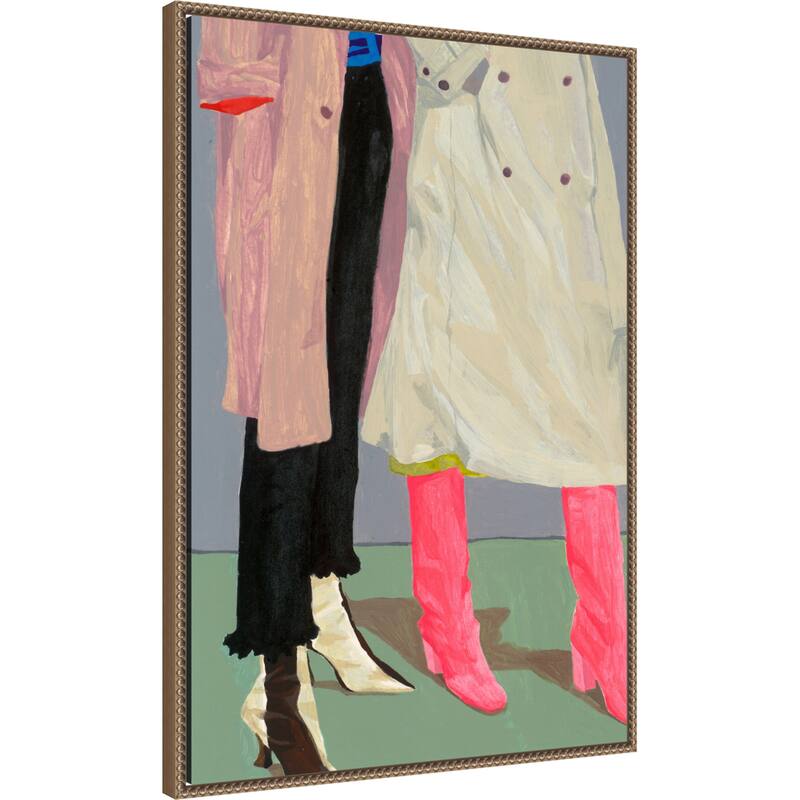 Siblings by Sophia Novosel (23 x 33 in.), Framed Canvas Wall Art Print
