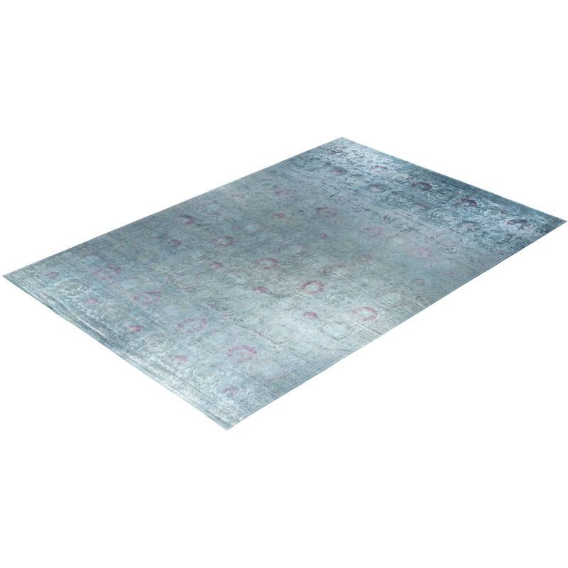 Vibrance One-of-a-Kind Hand-Knotted Area Rug - Gray, 11' 10" x 17' 6" - 11' 10" x 17' 6"