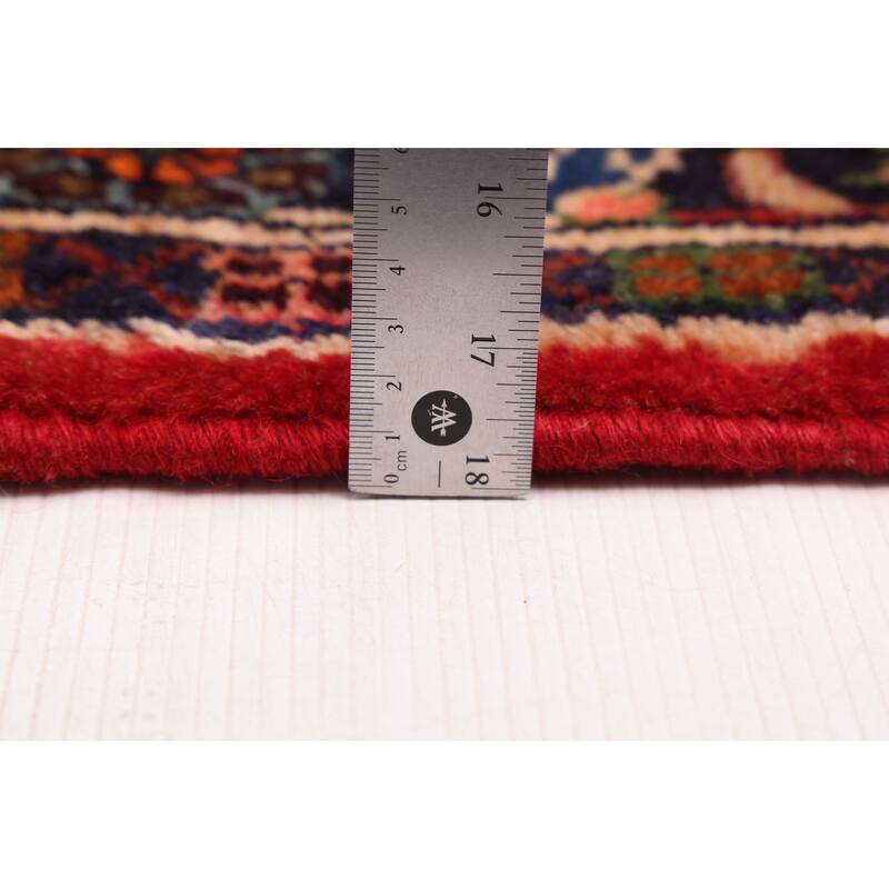 ECARPETGALLERY Hand-knotted Andelz Red Wool Rug - 2'10 x 11'3