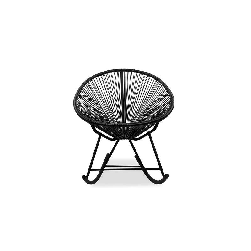 Acapulco Rocker Chair - H34.5xW28.5xD32.75 - Black