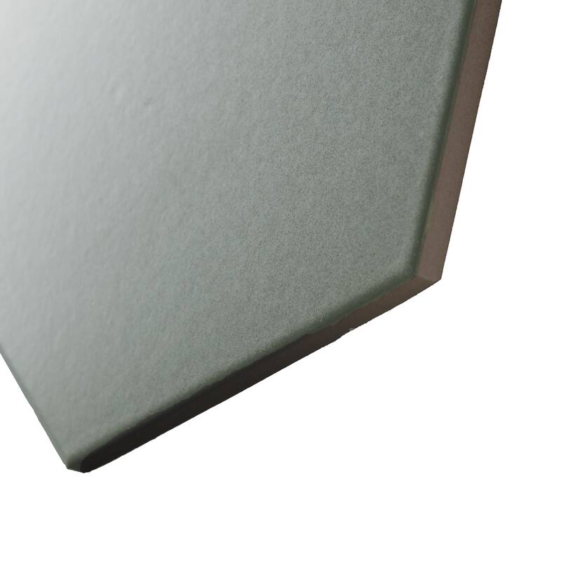 Merola Tile Textile Basic Hex Moss 8-5/8" x 9-7/8" Porcelain Floor and Wall Tile