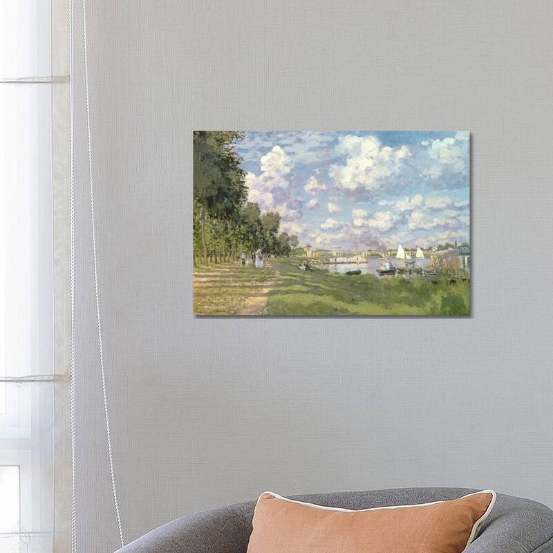 iCanvas "The Marina at Argenteuil, 1872 " by Claude Monet Canvas Print - 18x26x1.5