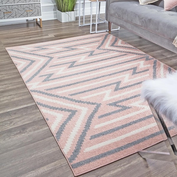 Mika Modern & Contemporary Geometric Area Rug By Rugs America On Sale