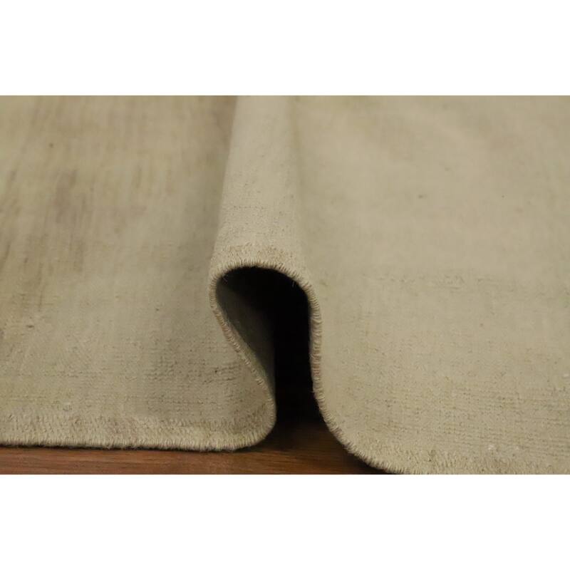 Hand Woven Oriental 100% Wool Carpet Southwestern Modern Beige & Ivories Kilim Area Rug - 11' 9'' X 9' 0''