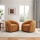 preview thumbnail 31 of 45, Upholstered Swivel Barrel Accent Chair Set of 2