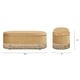 preview thumbnail 21 of 23, Melinda 48.5" Upholstered Tufted Oval Storage Bench with Bullion Fringe