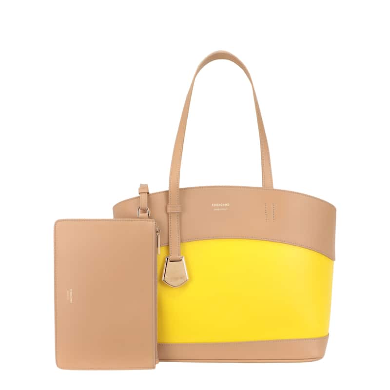 Ferragamo Charming Meduim Leather Tote Bag