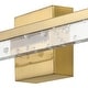 preview thumbnail 27 of 62, JONATHAN Y Baxter 22" 1-Light Modern Contemporary 360-Degree Rotatable Iron/Seeded Acrylic Integrated LED Vanity Light