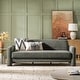 preview thumbnail 34 of 39, HULALA HOME Isai Modern Curved Velvet Sofa Grey