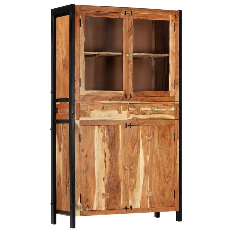 vidaXL Cabinet Sideboard Unit Cupboard Side Cabinet for Living Room Solid Wood