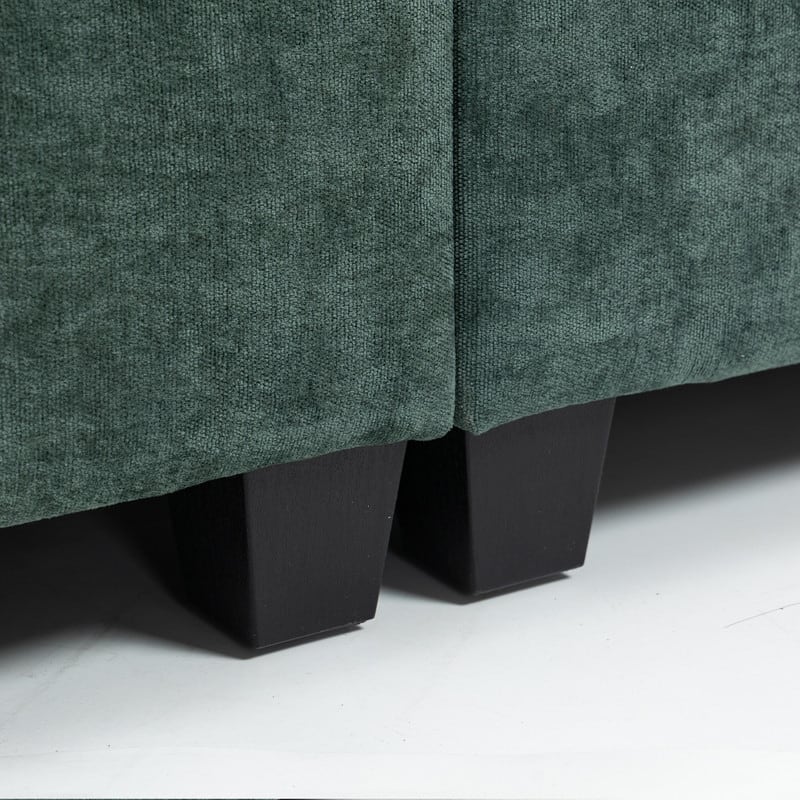 111.42" Chenille Upholstered Three Seater Sofa
