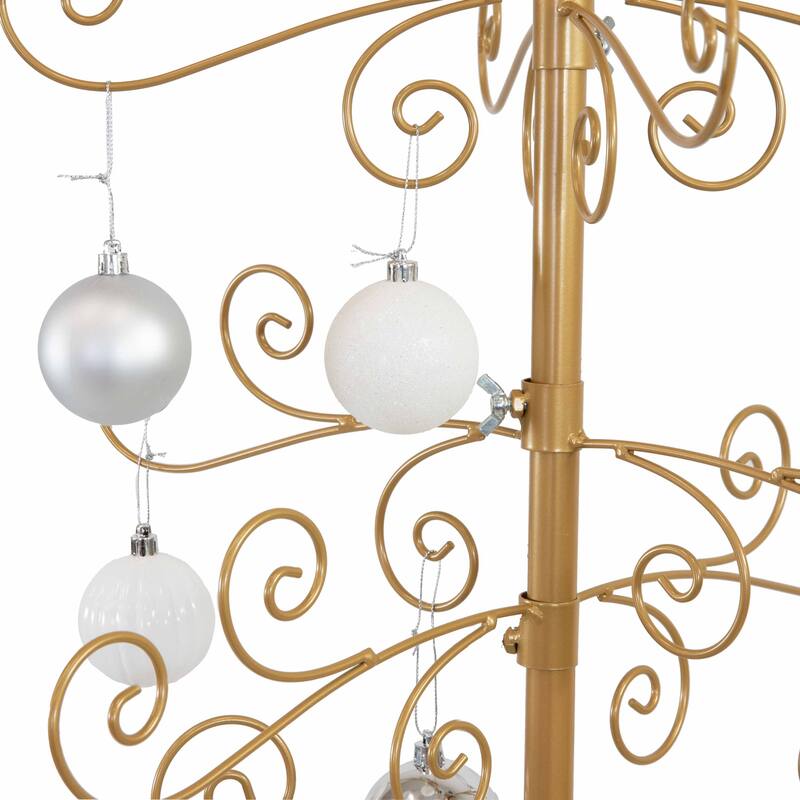 Sunnydaze Noelle Metal Christmas Ornament Tree - 60 Inch
