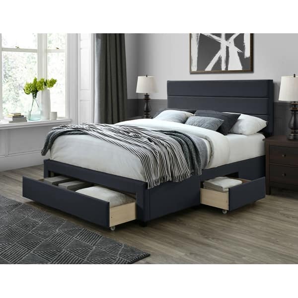 Dg Casa Flynn Upholstered Storage Bed