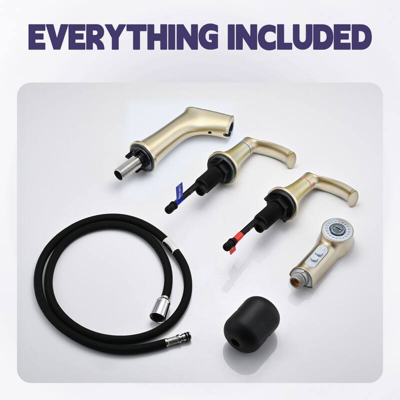 Adjustable Temperature Pull Out Sprayer Bathroom Faucet