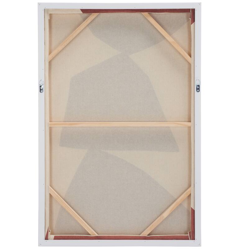 SAFAVIEH Alodie Red Rocks Hand Painting, 24 x 36, Framed Wall Art - Red/Beige