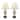 Brass Glass Urn Table Lamp- Square Shade 2 Pack