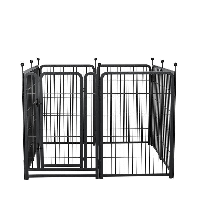 Dog Playpen 8 Panels 40" Height Heavy Duty Dog Fence Puppy Pen for Large Small Dogs Indoor Outdoor Foldable Pet Exercise Pen