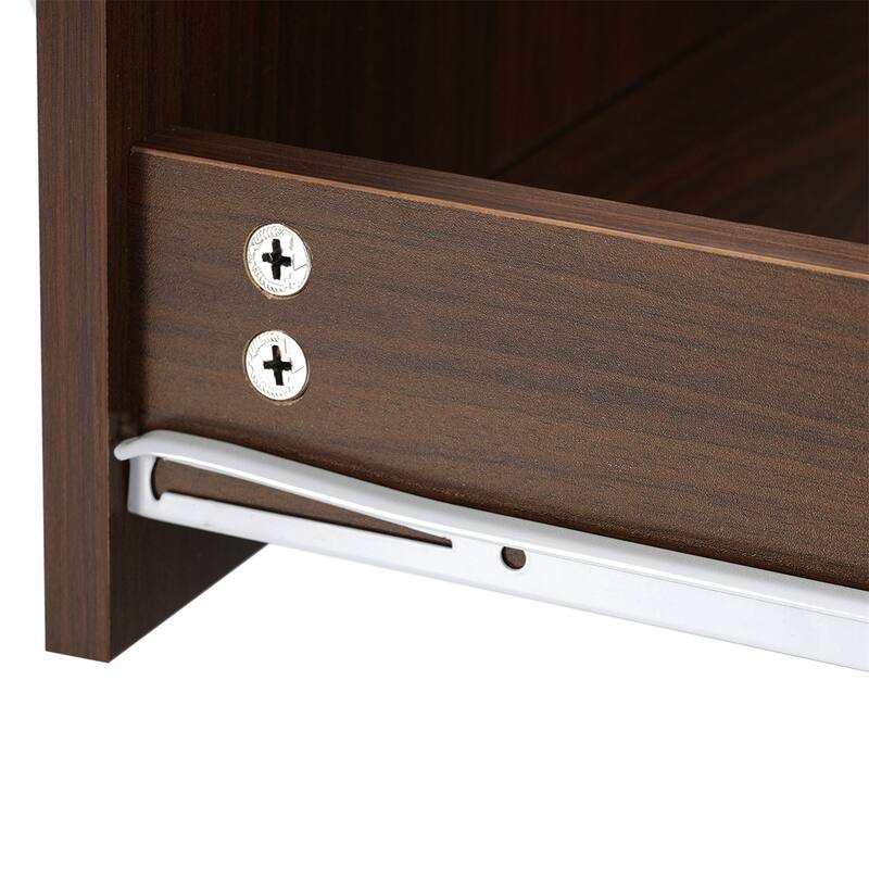 Square 360°Rotating Coffee Table with 2 Drawers, Swivel Tabletop