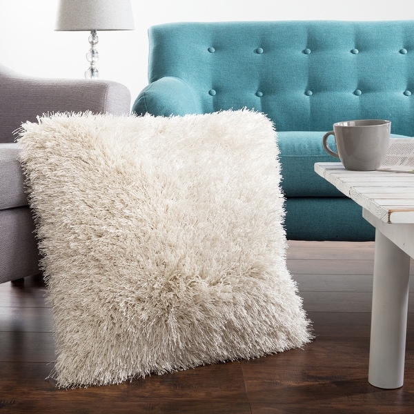 Oversized Floor or Throw Pillow Square Shag FauxFur by Windsor Home On Sale Bed Bath Beyond 14369464