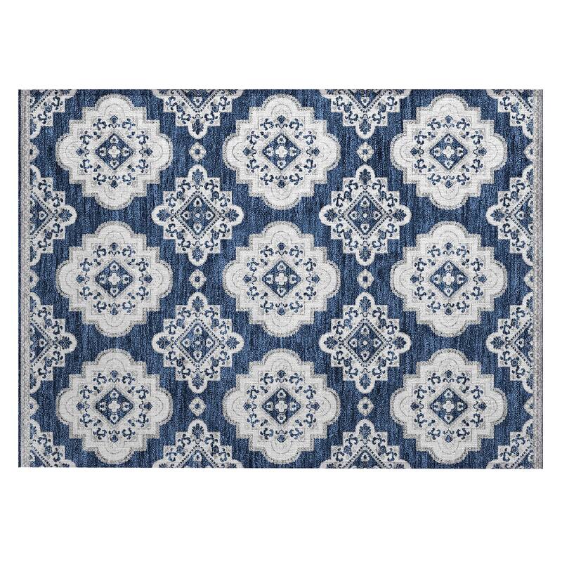Machine Washable Indoor/ Outdoor Chantille Boho Moroccan Rug