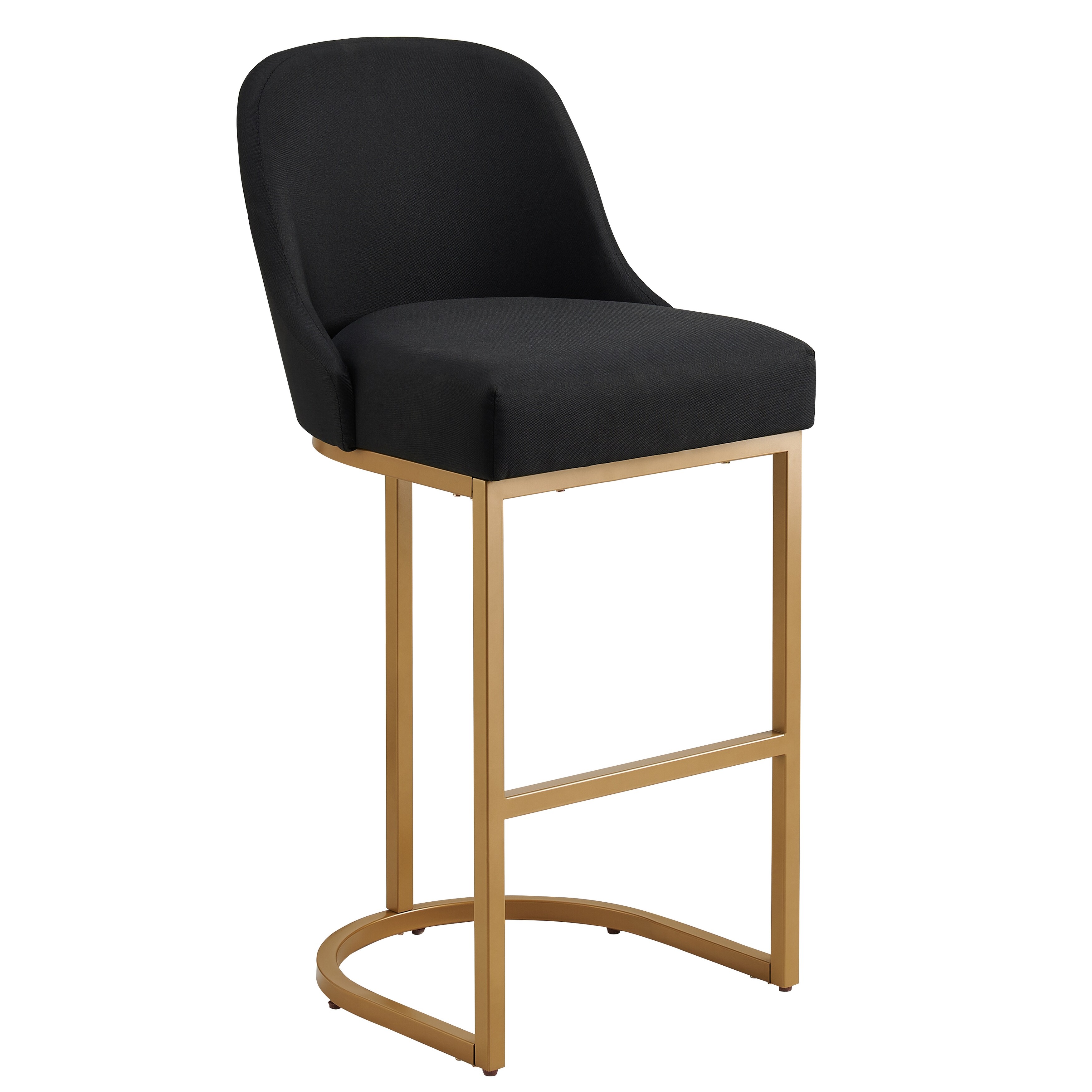 Leick Home Barrelback Bar Stool with Metal Base Set of Bed