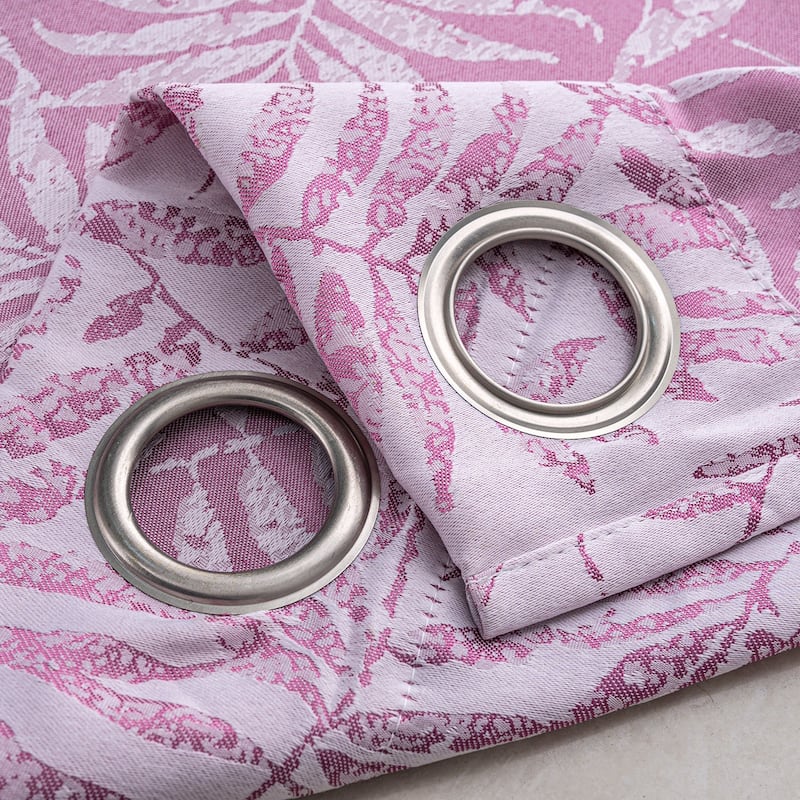 Liana Leaves Woven Jacquard Window Curtain