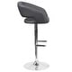 preview thumbnail 81 of 178, Vinyl Adjustable Height Barstool with Rounded Mid-Back