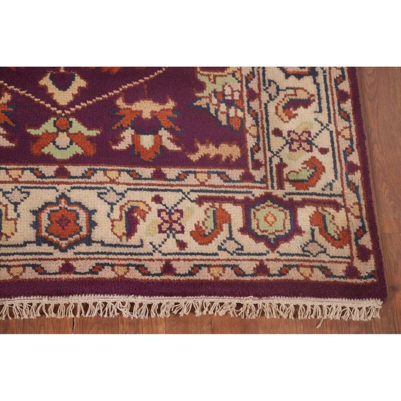 Oushak Oriental Foyer Rug Hand-Knotted Wool Carpet - 3'11" x 6'0"