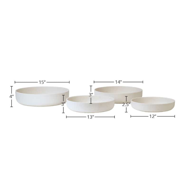 Falcon Lightweight Concrete Decorative Bowl (Set of 4)