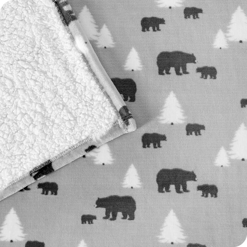 Bare Home Sherpa Fleece Blanket - Reversible Plush Bed Blanket