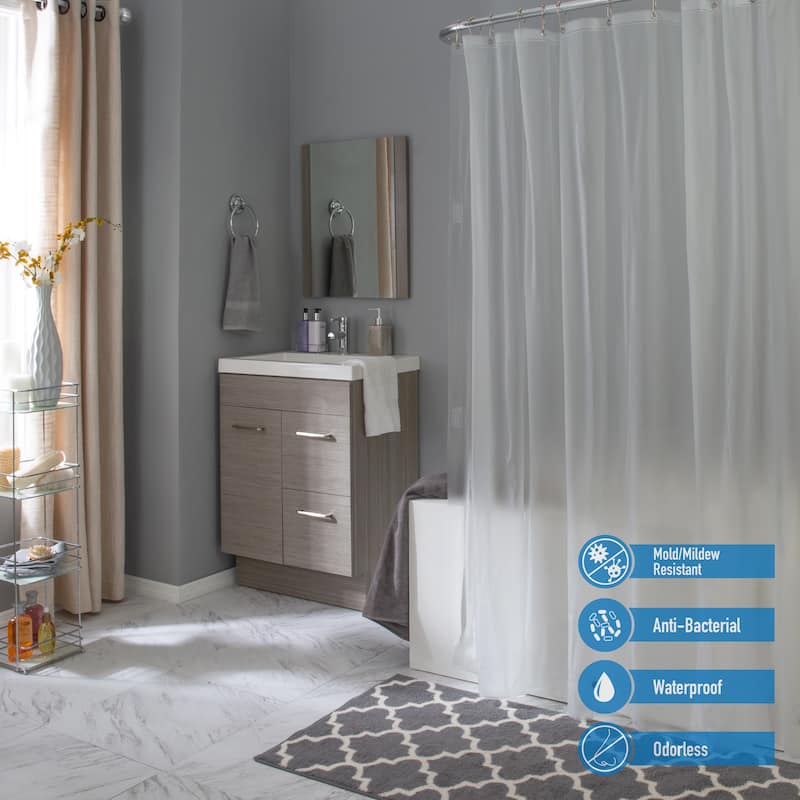 Bath Bliss 2 Pack Splash Guard Shower Liner