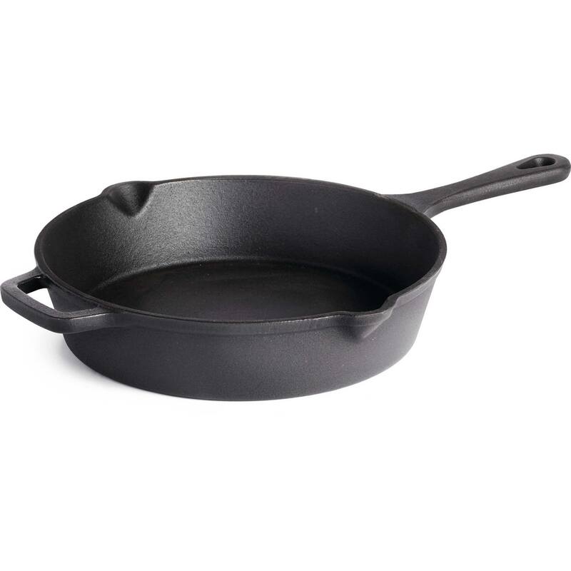 Napoleon 56053 9 1/2" Wide Large Cast Iron Frying Pan - Black