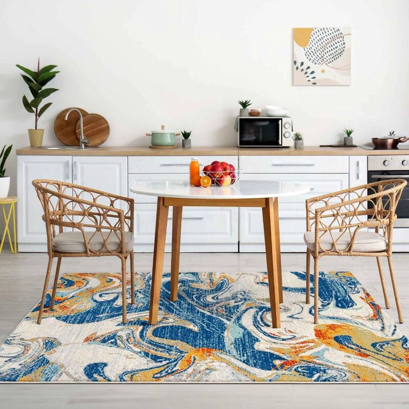 Luxe Weavers Abstract Artistic Indoor Area Rug, Medium Pile Carpet