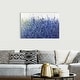 preview thumbnail 19 of 25, "Shades Of Blue Wild Flowers" Abstract Floral Landscape Canvas Wall Art