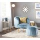 preview thumbnail 14 of 13, Silver Orchid Ralph Velvet & Gold Contemporary Metal Ottoman