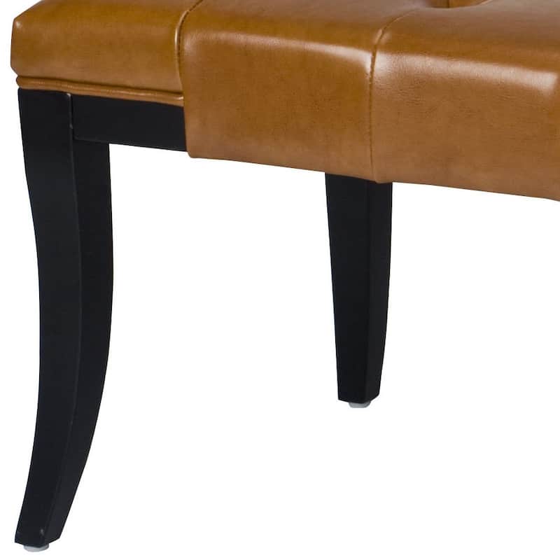 SAFAVIEH Missy Bicast Leather Saddle Bench - 47" x 20" x 18" - 47Wx20Dx18H