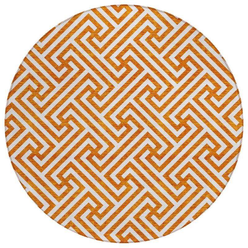 HomeRoots Geometric Transitional Rectangle Outdoor Rug