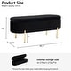 preview thumbnail 54 of 120, Velvet Storage Bench for Bedroom