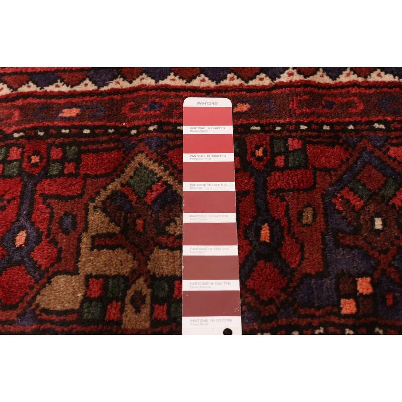 ECARPETGALLERY Hand-knotted Andelz Red Wool Rug - 4'4 x 7'9