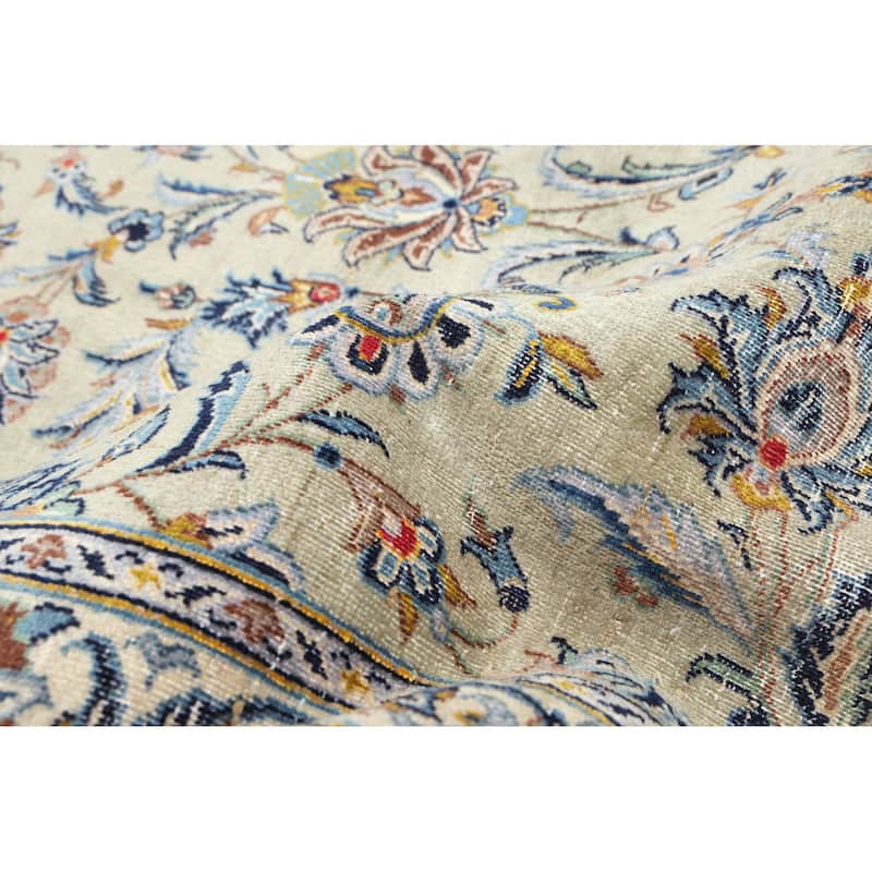 ECARPETGALLERY Hand-knotted Antalya Vintage Sage Wool Rug - 8'10 x 13'0