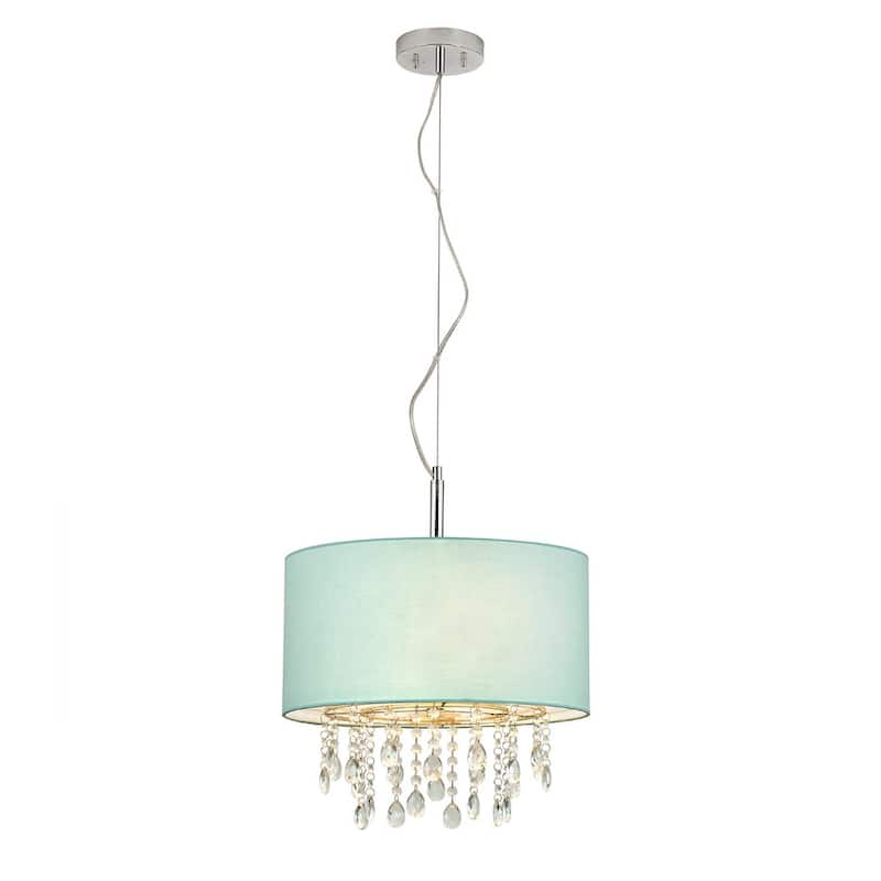 Florence 16.5-inch Round 3-light Crystal Pendant Lamp