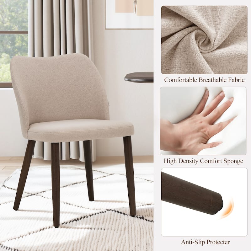 Modern Dining Chairs Upholstered Kitchen Chairs (set of 2)