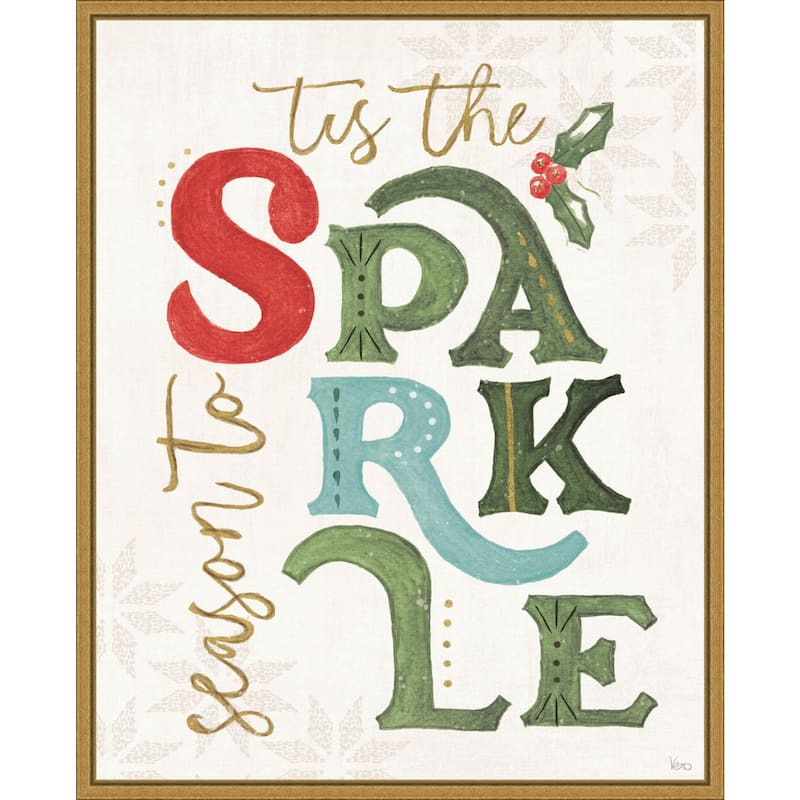 Elegant Holiday VI by Veronique Charron Framed Canvas Wall Art Print