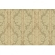 preview thumbnail 2 of 6, Seabrook Designs Nadia Striped Damask Unpasted Wallpaper 27 in. W x 27 ft. L - Metallic Beige & Maroon